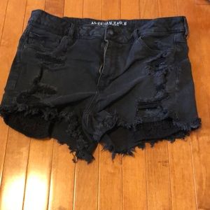 Black American Eagle Shorts.